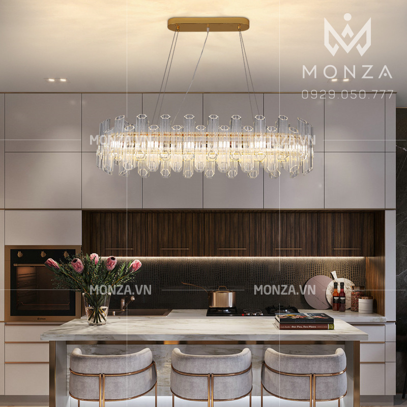 Đèn chùm phòng ăn, đảo bếp của Monza VT037 1200