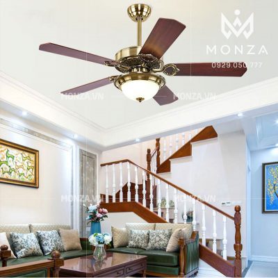 Quạt trần đèn cổ điển QT201