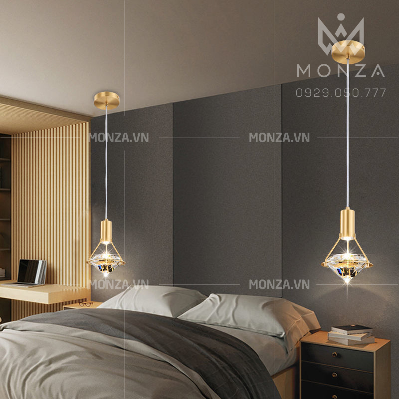 Đèn thả phòng ngủ nghệ thuật Kim cương MZ0048TT