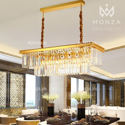 Đèn chùm pha lê hình chữ nhật MZA7096-1000