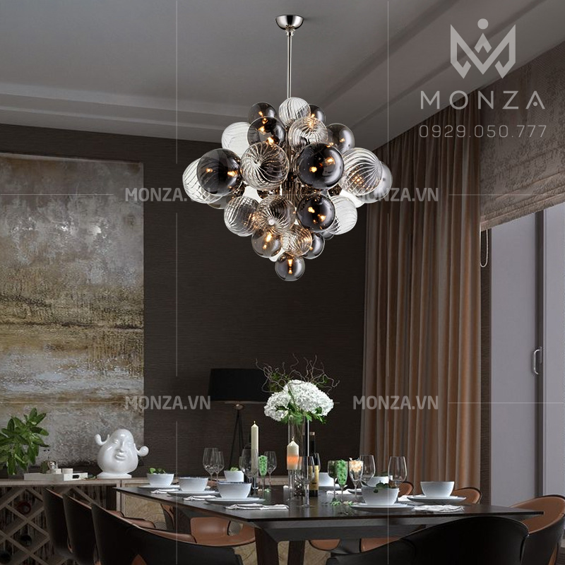 Đèn chùm bong bóng pha lê cao cấp MZ01275-D800