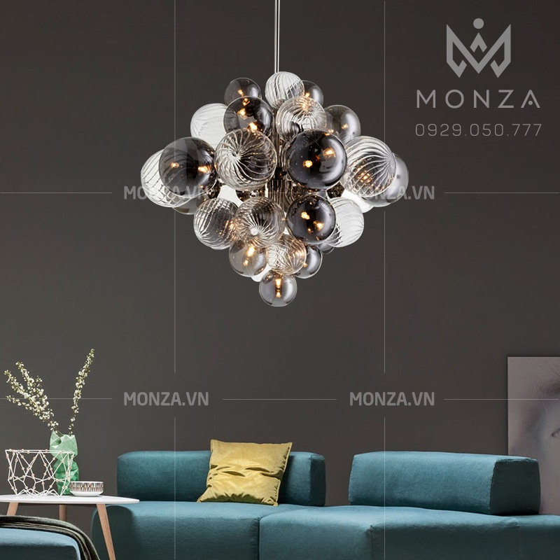 Đèn chùm bong bóng pha lê cao cấp MZ01275-D800