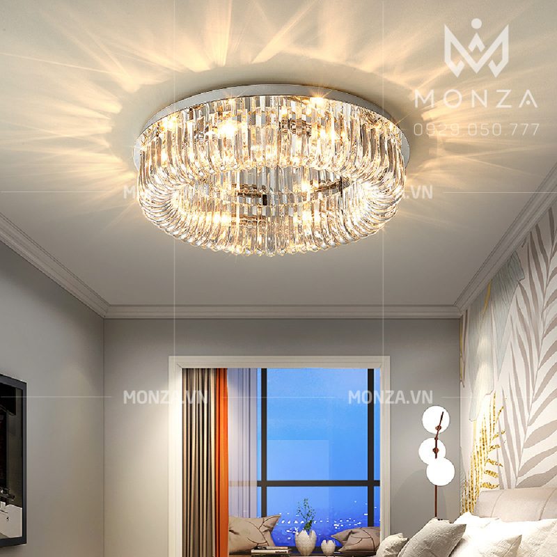Đèn mâm ốp trần pha lê cao cấp K9 MZ19618