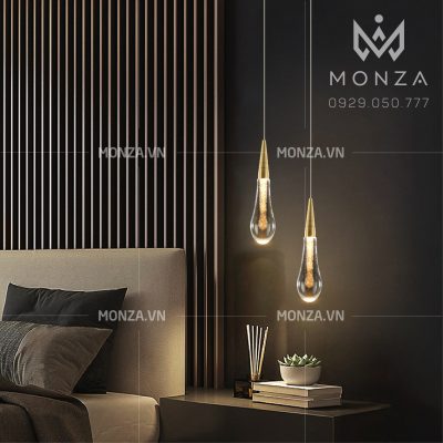 Đèn thả phòng ngủ decor giọt nước MZ01016