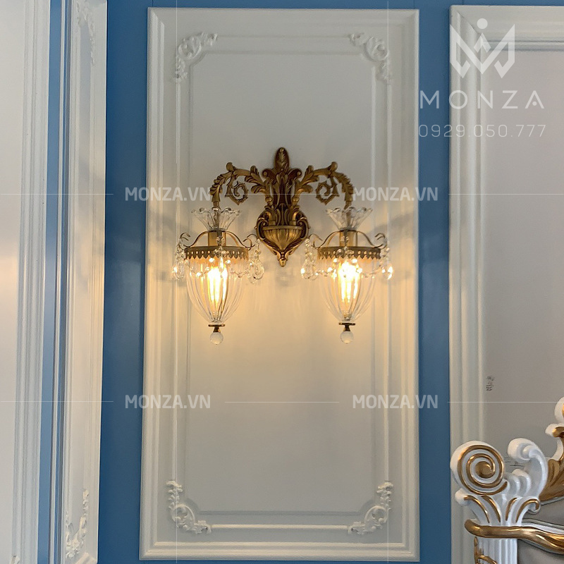 Đèn tường đồng decor tân cổ điển MZ09007