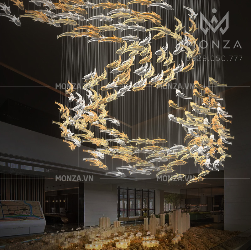 Đèn thông tầng decor cá cảnh MZ005351