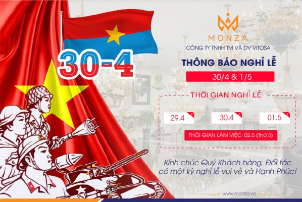 Thông báo nghỉ lễ 30 tháng 4 và quốc tế lao động